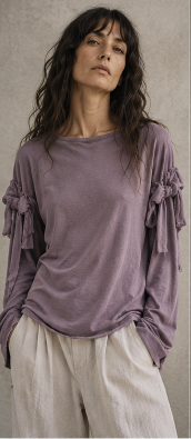 VEGLIA — Double Sleeve Jersey Top