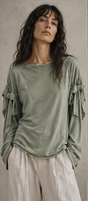 VEGLIA — Double Sleeve Jersey Top