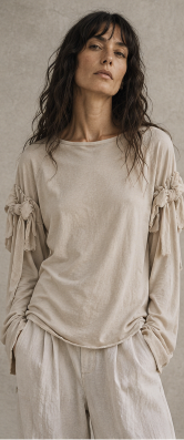 VEGLIA — Double Sleeve Jersey Top