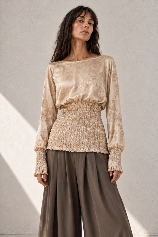 Regenerated Damask Blouse