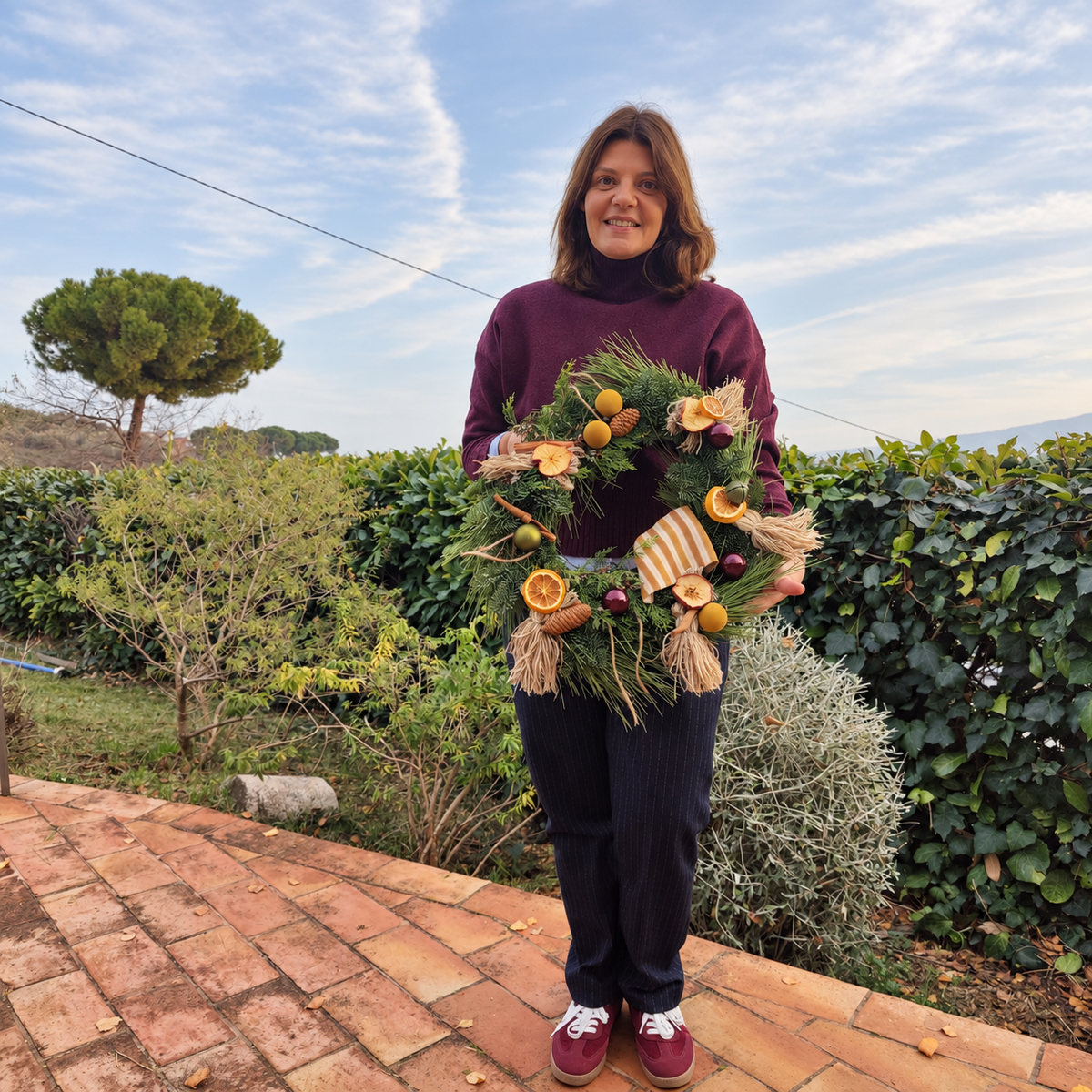 RECLAIMED WREATHS — A Christmas workshop at Casa Vuscichè