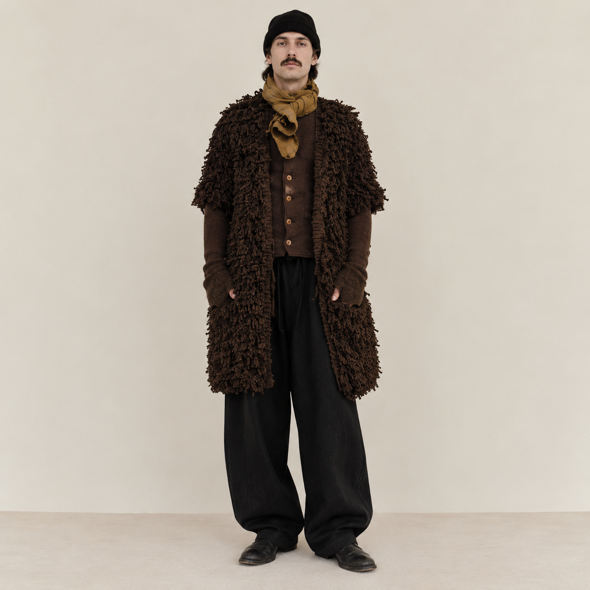 Black Sheep Wool Fur