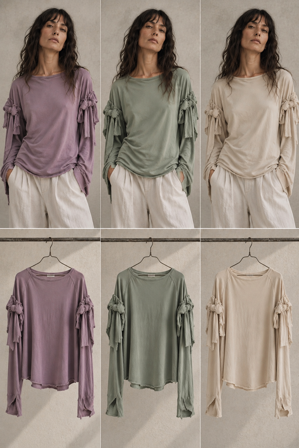VEGLIA — Double Sleeve Jersey Top